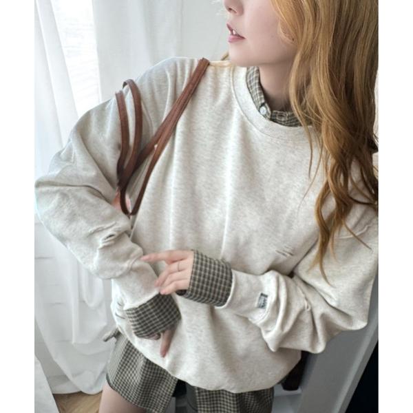 「Java」 スウェットカットソー LARGE グレー レディース