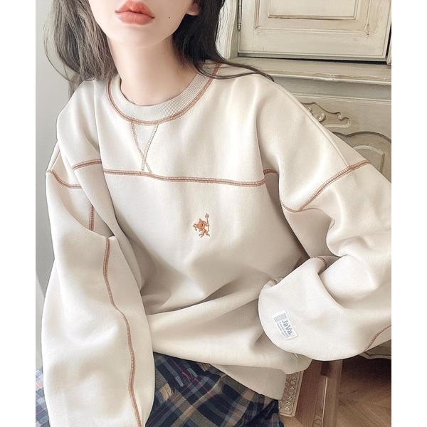 「Java」 スウェットカットソー SMALL ベージュ レディース