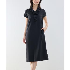 ワンピース 「NARACAMICIE」襟付きフリルワンピース