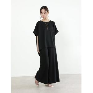 セットアップ 「2点セット」チュニック×ワイドパンツ レディース