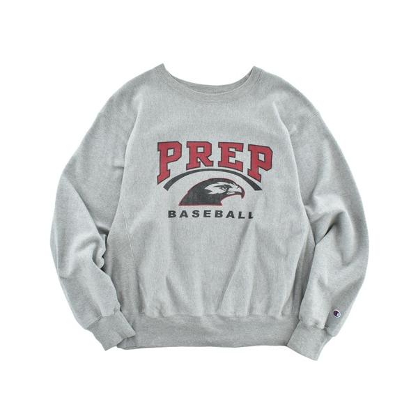 トレーナー スウェット 「USED」Y2K Champion “PREP BASEBALL” リバー...