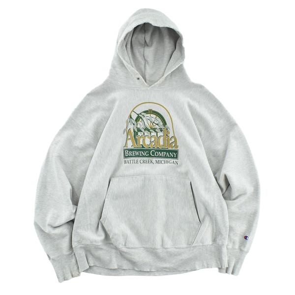 パーカー 「USED」90’s Champion “Arcadia” リバースウィーブ フーディ メ...