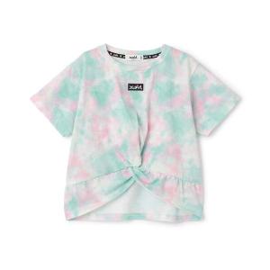 tシャツ 「人気商品再入荷」「直営店で取り扱い無し」ヘムノットタイダイ半袖Tシャツ キッズ 子供服 女の子