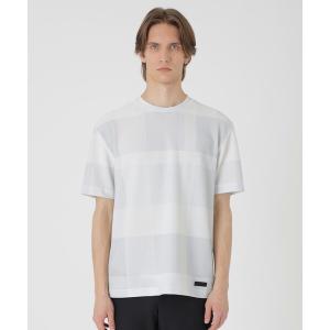 tシャツ 「BLACK lab.」ブリーズメッシュクレストブリッジチェックTシャツ メンズ