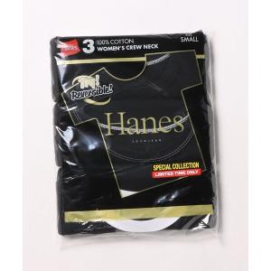 tシャツ HANES DODO JEAN 3パックリバーシTシャツ レディース