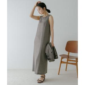 ワンピース Iラインノースリーブワンピース656245