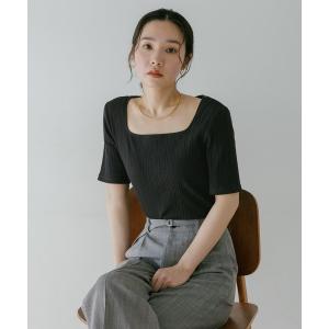 tシャツ リブTシャツ659231 レディース