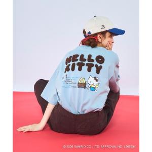 tシャツ 「Ocean Pacific×ハローキティ」レディースハローキティ×OP ビッグTシャツ　バックプリント レディース