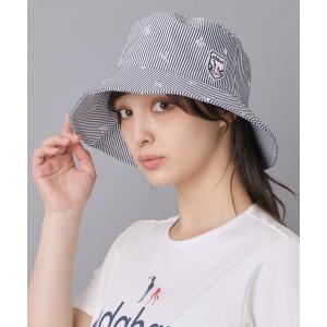 帽子 ハット 「ADABAT NAVY」飛び柄刺しゅうハット レディース