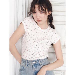 tシャツ 「WEB限定カラー」レースワッペンコンパクトTシャツ レディース