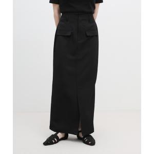 ロング スカート フラップポケットIラインスカート