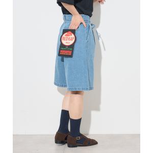 ハーフパンツ ワイドパンツ チノパン RED KAP × FREAK'S STORE/レッドキャップ 別注 紐付き タックハーフパンツ レディース｜ZOZOTOWN Yahoo!店