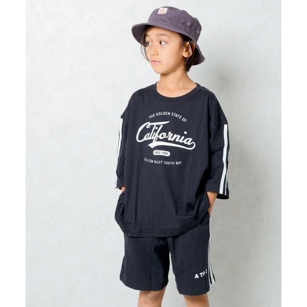 セットアップ BIGシルエットSETUP ハーフパンツ プリントTシャツ 上下セット キッズ 子供服