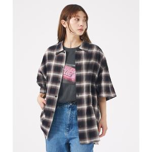 シャツ 半袖 「Revo. / レヴォ」TH-4093 / オンブレチェック 半袖シャツ / ユニセックス メンズ レディース