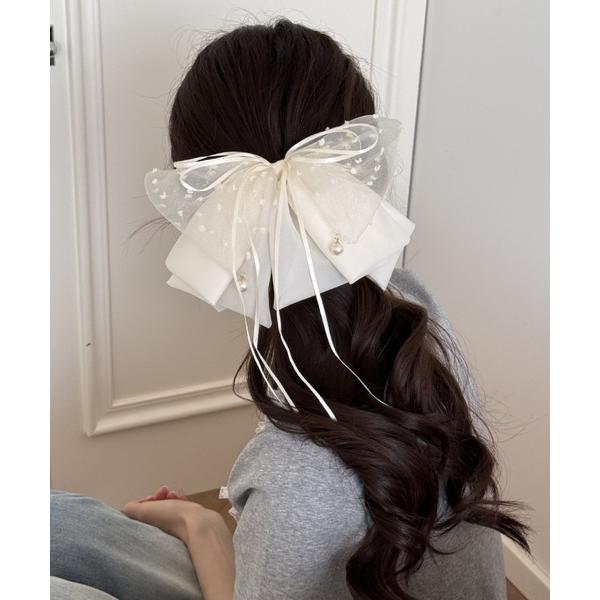 ヘアクリップ ビッグリボンボリュームヘアクリップ