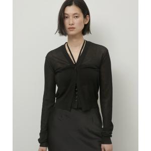 カーディガン 「LA PEAU DE GEM」buri 2p knit cardigan/ブリ2Pニットカーディガン レディース