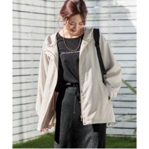「GLOBAL WORK」 マウンテンパーカー M アイボリー レディース