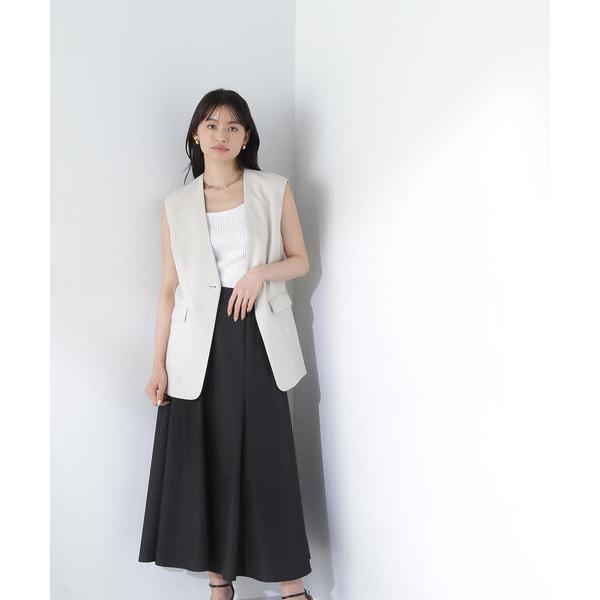 「NATURAL BEAUTY BASIC」 フレアスカート MEDIUM ブラック レディース