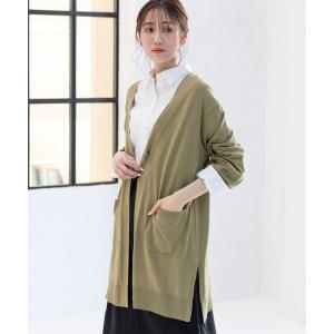 「GLOBAL WORK」 カーディガン MEDIUM カーキ レディース