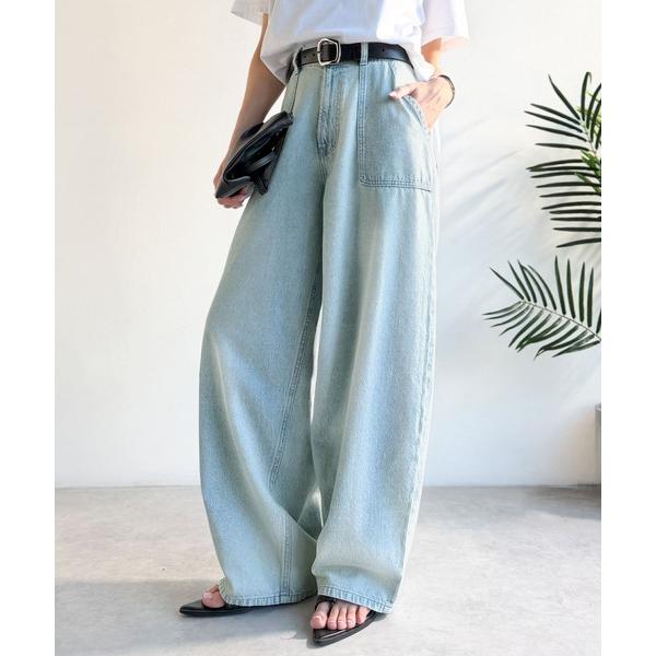 「Java」 デニムパンツ MEDIUM ブルー レディース