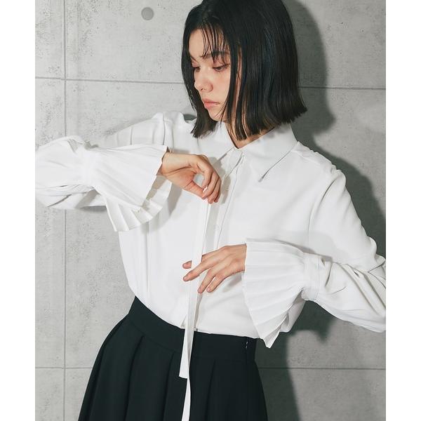 「SMILE ORCHID」 長袖シャツ M ホワイト レディース