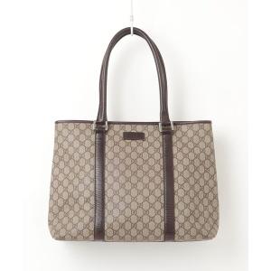 「GUCCI」 GGスプリーム トートバッグ - ブラウン レディース