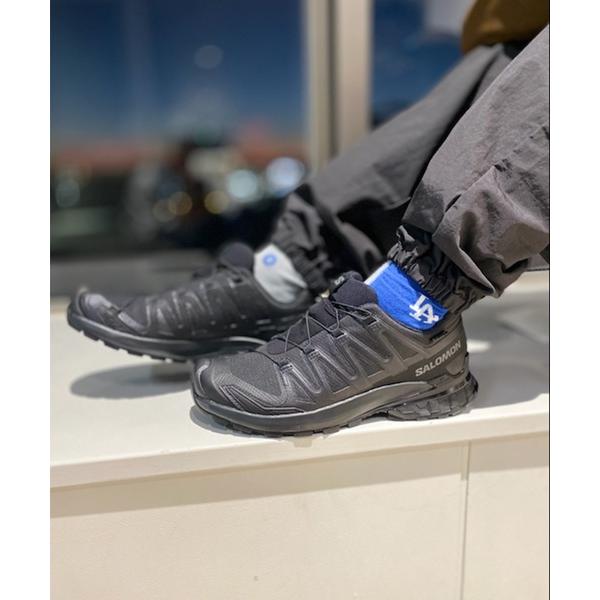 「SALOMON」 ローカットスニーカー 27.5cm ブラック×ブラック メンズ