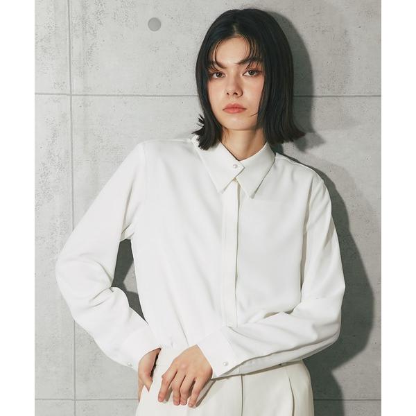 「SMILE ORCHID」 長袖シャツ ONE SIZE ホワイト レディース