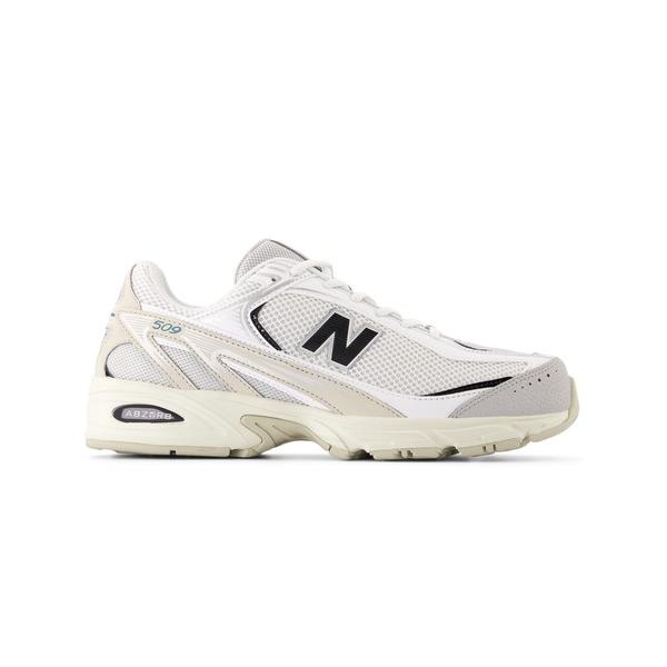 「New Balance」 ローカットスニーカー 24.0cm ホワイト×ブラック レディース