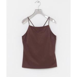 キャミソール キュプラサテンカップ付きキャミソール