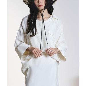 ブラウス シャツ FIBRIL SKIPPER SHIRT レディース