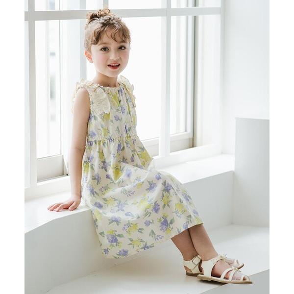 ワンピース 「ときめきワンピース」肩フリルワンピース キッズ 子供服 女の子