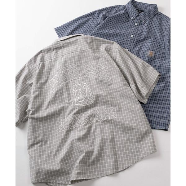 シャツ 「75」「Philip Lumbang/フィリップ・ランバン」バックロゴデザイン ミニチェッ...