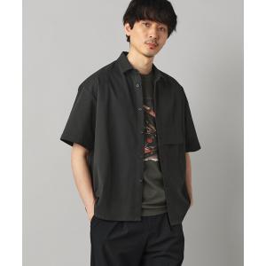 シャツ 「撥水」ドビーワッフル 半袖シャツ メンズ