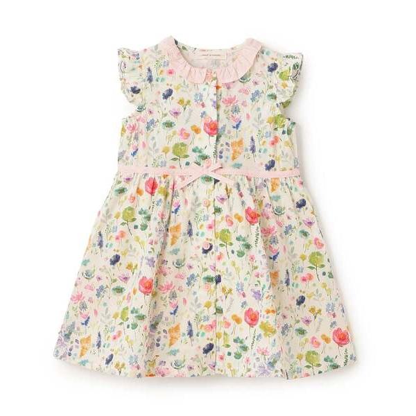 ワンピース ボタニカルフラワーワンピース キッズ 子供服 女の子