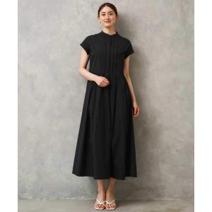 ワンピース フレンチスリーブフレアワンピース