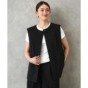 ジャケット ノーカラージャケット 「セットアップ対応」ノーカラージレ レディース