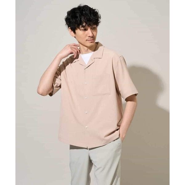 シャツ 「雑誌MonoMax5月号掲載」リライト　オープンカラーシャツ「イージーケア/洗濯機で洗える...