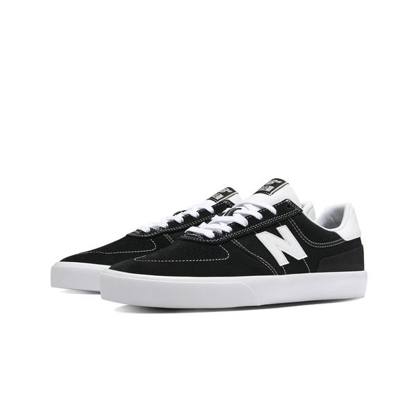 「New Balance」 ローカットスニーカー 24.0cm ブラック×ホワイト メンズ