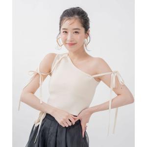 「qumerry.」 ノースリーブニット MEDIUM ホワイト レディース