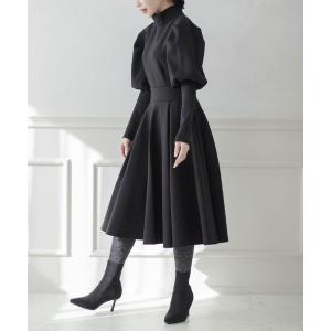 「qumerry.」 長袖ワンピース MEDIUM ブラック レディース