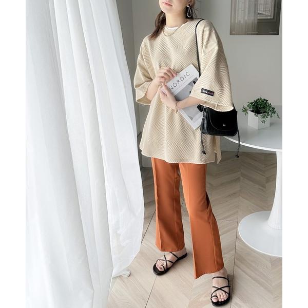 「Java」 半袖カットソー X-LARGE ベージュ レディース