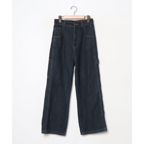 「Java」 デニムパンツ LARGE ネイビー レディース
