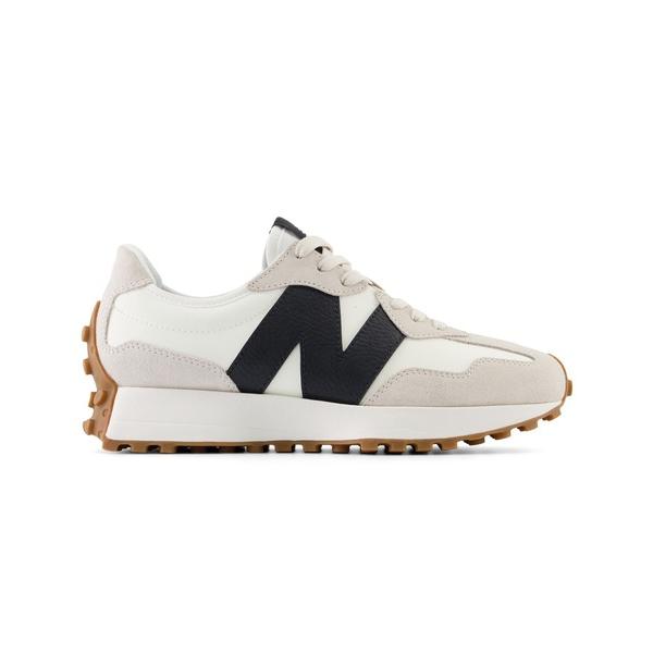 「New Balance」 ローカットスニーカー 24.5cm ホワイト×ブラック レディース