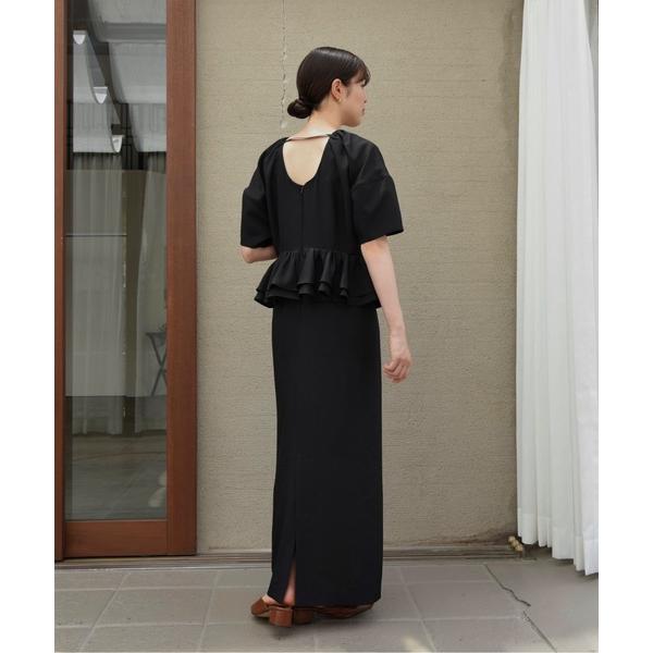 「I_am」 半袖ワンピース MEDIUM ブラック レディース