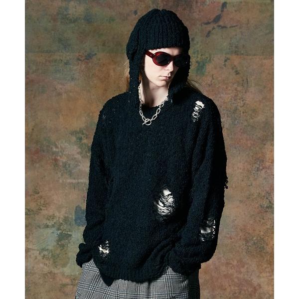 「glamb」 長袖ニット M ブラック メンズ
