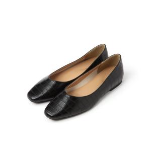 「GLOBAL WORK」 フラットパンプス MEDIUM ブラック レディース