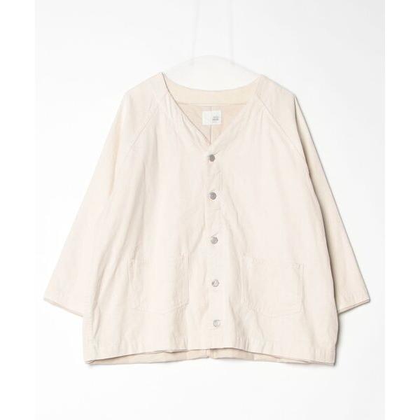 「Java」 ノーカラージャケット X-LARGE ナチュラル レディース