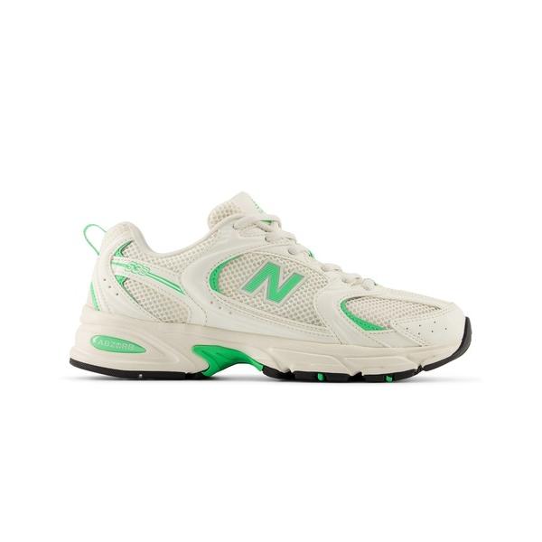 「New Balance」 ローカットスニーカー 30.0cm ホワイト×グリーン レディース