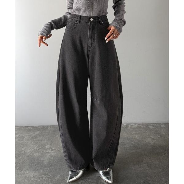 「Java」 デニムパンツ LARGE ブラック レディース